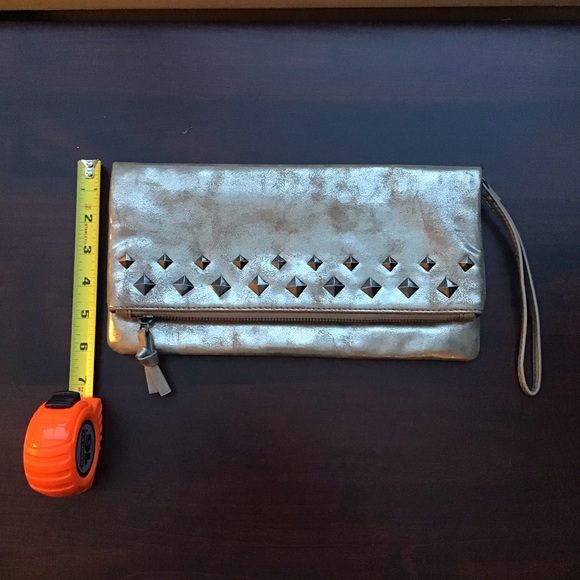 NWOT Silver-gold Clutch,Wristlet - Picture 2 of 6